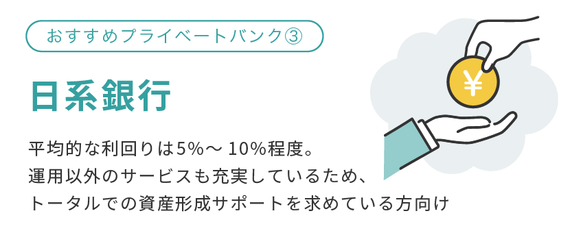 日系銀行のプライベートバンク
