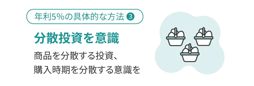 分散投資を意識する